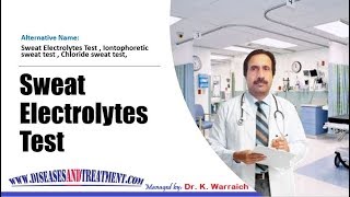 Sweat Electrolytes Test Diagnostic ProcedureTest [upl. by Brookes866]