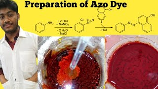 Preparation Of Azo Dye  Azo Dye Synthesis  Preparation Of Phenyl Azo Beta Naphthol  Azo Dye Test [upl. by Olnay]