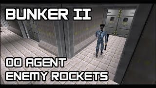 GoldenEye 007 N64  Bunker II 00 Agent Enemy Rockets [upl. by Stargell]