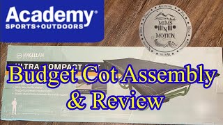 BUDGET COT ASSEMBLY AND REVIEW the MAGELLAN ULTRA COMPACT COT by ACADEMY [upl. by Anali]