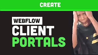 Build a Client Portal with Webflow Make amp Airtable  Demo [upl. by Antons]