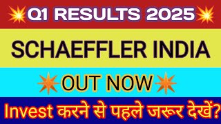 Schaeffler India Q1 Results 2024 🔴 Schaeffler India Results 🔴 Schaeffler India share latest news [upl. by Gawen]