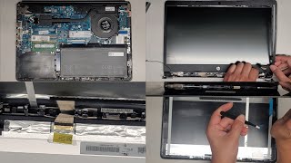 HP Laptop 14dk1003dx Disassembly RAM SSD Hard Drive Upgrade Battery LCD Screen Replacement Repair [upl. by Enamrahs689]