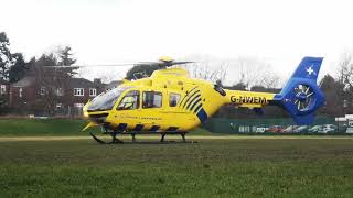 North West Air Ambulance Takeoff  Airbus H135 Helicopter [upl. by Nylinnej387]