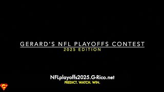 Gerards NFL Playoffs Contest 2025 edition [upl. by Eadrahs857]