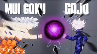 MUI Goku vs Gojo Satoru Jujutsu Kaisen Mod [upl. by Animsaj]