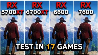 RX 5700 XT vs RX 6600 vs RX 7600 vs RX 6700 XT  Test In 17 Games at 1080p  2024 [upl. by Deeanne]