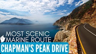 DRIVING ON SCENIC CHAPMANS PEAK DRIVE Cape Town South Africa [upl. by Guimond592]