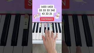 Snowman  Sia Piano Tutorial easypianotutorial [upl. by Anairotciv]