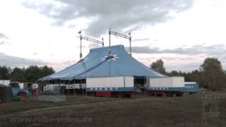 Zirkus Probst Zeltabbau in Rathenow 07102012 [upl. by Ardnuasal787]