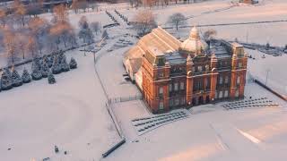 Winter Gardens in Glasgow Green snowy winters sunrise [upl. by Womack]