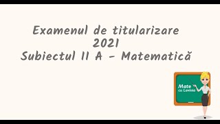 Examenul de titularizare invatatori 2021  Subiectul II A matematica [upl. by Amye]