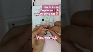 How to Clean Earphones and Hearing aids earphone cleaning beltone hearingaids [upl. by Heinrik]