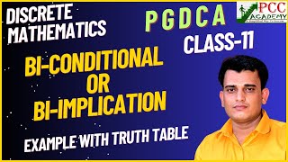 Class  11  Biconditional  BiImplication  Conditional Statments  Propositional Logic [upl. by Leonard]