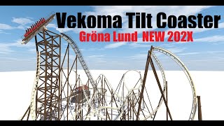 Vekoma TILTCOASTER  Gröna Lund Precreation  NoLimits 2 FVD POV Concept [upl. by Layor700]