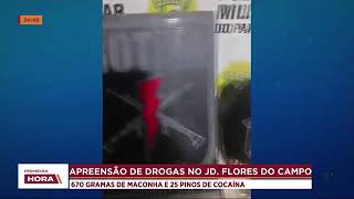 311024 Polícia Militar apreende drogas no Jardim Flores do Campo [upl. by Annerahs]