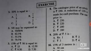 Percentage Exam Related Question  Lecture 4  for JKSSB IV class posts [upl. by Shayn]