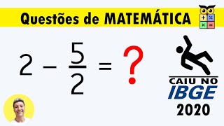 Questão de matemática 1 IBGE [upl. by Dalt]