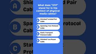 What does quotSTPquot stand for in the context of physical media cables [upl. by Adnilak]