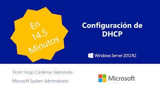 Configuración de DHCP en Windows Server 2012 R2 [upl. by Atnohs]