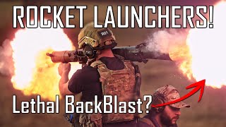 Rocket Launchers and The Dangers of BackBlast  Ballistic HighSpeed [upl. by Downes726]