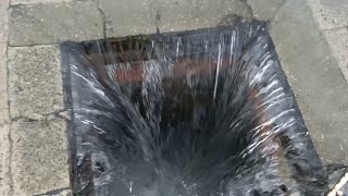 A BLOCKED Stormwater Drain amp SATISFYING WHIRLPOOL [upl. by Eneleahs693]