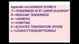 MNEMONIC FEATURES OF APPENDICITIS medicinelectures medicineeducationtalks indianmedicallecture [upl. by Genesa]