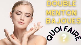 Eliminer le double menton les bajoues et remodeler lovale du visage [upl. by Hayilaa]