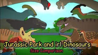 70K SUBS Jurassic Park and Accurate Dinosaurs Size Comparison Animation Part 1 [upl. by Gaves]