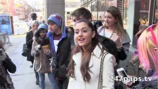 Jai Brooks and Ariana Grande quotJarianaquot go out for lunch with Friends in NYC 010813 [upl. by Pellet]