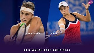 Aryna Sabalenka vs Ashleigh Barty  2018 Wuhan Open Semifinal  WTA Highlights 武汉网球公开赛 [upl. by Nahtanha]