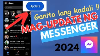 PAANO MAGUPDATE NG MESSENGER 2024  HOW TO UPDATE FACEBOOK MESSENGER [upl. by Avad]