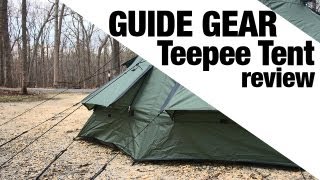 EXCLUSIVE Guide Gear Teepee Tent Review [upl. by Beverie381]