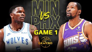 Minnesota Timberwolves vs Phoenix Suns Game 1 Full Highlights  2024 WCR1  FreeDawkins [upl. by Atekahs214]