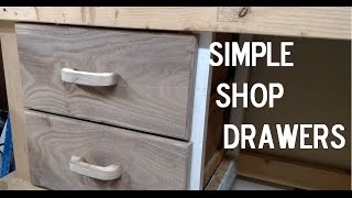 DIY Simple Shop Drawers Jay BatesMatthias Wandel Inspired [upl. by Florie]