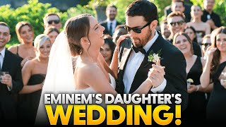 Eminems Daughter Hailie Jade MARRIES Evan McClintock With Rapper Dad By Her Side [upl. by Archie]