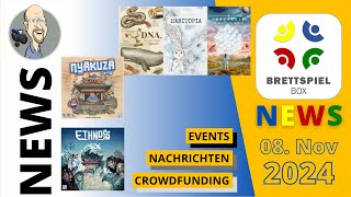 Brettspiel News der Brettspielbox  08 November 2024 [upl. by Golub909]