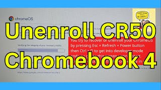 How to unenroll a managed Samsung Chromebook 4 CR50 protection with CH341A  Linux method UPDATED [upl. by Pfeffer]