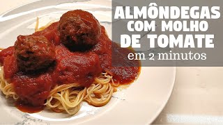 COMO FAZER ALMÔNDEGAS COM MOLHO DE TOMATE  Rápido Fácil e Barato [upl. by Shurlock548]