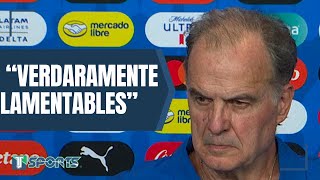 Marcelo Bielsa REACCIONA a los ACTOS VIOLENTOS tras la DERROTA de Uruguay con la Selección Colombia [upl. by Martine]