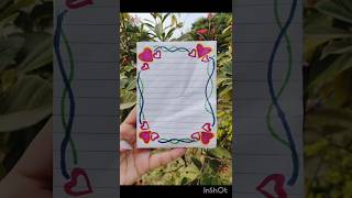 Easy✨front page b design for school project trending art diy drawing craft viralvideo school [upl. by Enelrak]