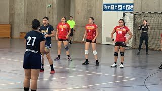 Aztecas Sub 21 Vs UNAM  1er tiempo 13 Handball Femenil [upl. by Aihsemat]