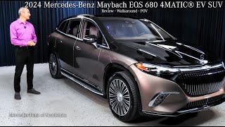 2024 MercedesBenz Maybach EQS 680 4MATIC® EV SUV  Review Walkaround [upl. by Eilujna]