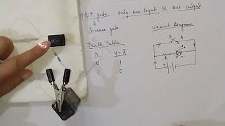 Experimental Verification of NOT gate Basic Logic Gate [upl. by Meras]