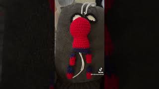 Cutest car hanger crochet smallbusines amigurumi spiderman crochetspiderman [upl. by Ninazan]