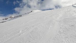 Skiing BLUE ski slope called 6a OBERGURGL Austria GoPro HD POV  April 2024 [upl. by Pirri]