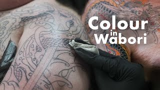 Selecting Colour in Japanese Wabori Tattooing JPN SUBS [upl. by Llewen]