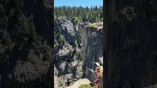 Taft Point Slack Line Yosemite Slacklining [upl. by Aititel]