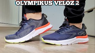 Review Tênis Olympikus Veloz 2 Azul Marinho  Comprado Na Netshoes  Demonstração No Pé  On Feet [upl. by Mazel]