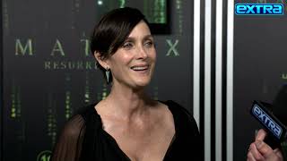 The Matrix CarrieAnne Moss on Friendship with Keanu Reeves [upl. by Mahan]